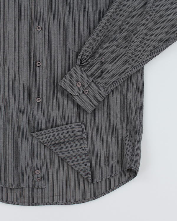 Pierre Cardin Grey Stripe Shirt - S