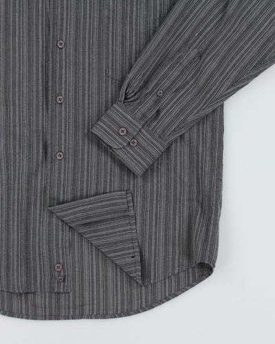 Pierre Cardin Grey Stripe Shirt - S