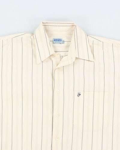 Vintage Kenzo Stripy Long-sleeved Shirt - M