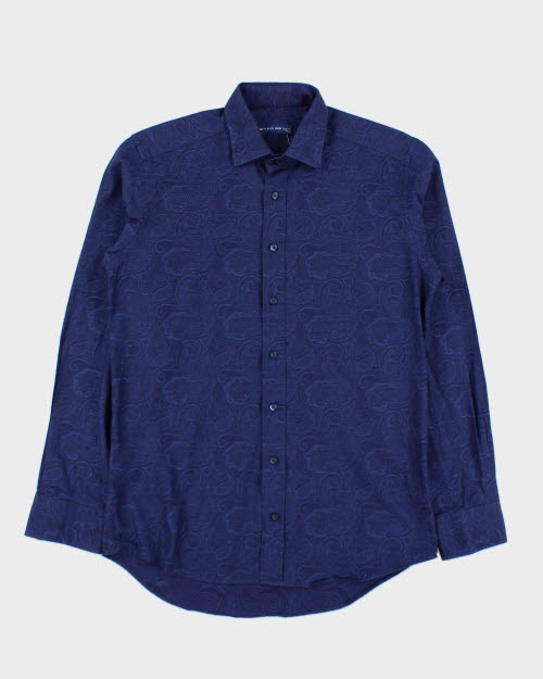 Y2k 00s Etro 39 Paisley Pattern Shirt - M