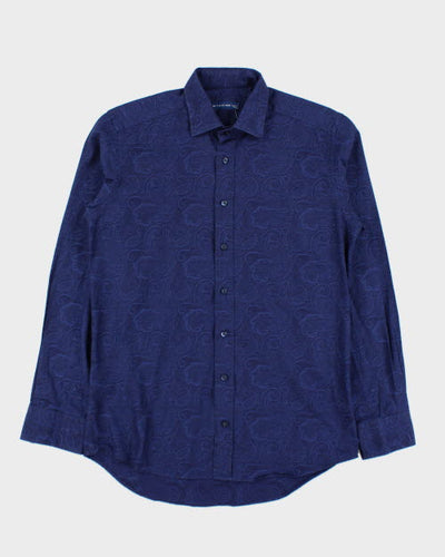 Y2k 00s Etro 39 Paisley Pattern Shirt - M