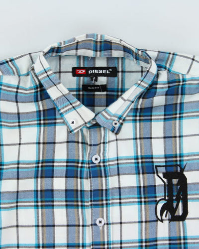 Diesel Embroidered Check Shirt - L