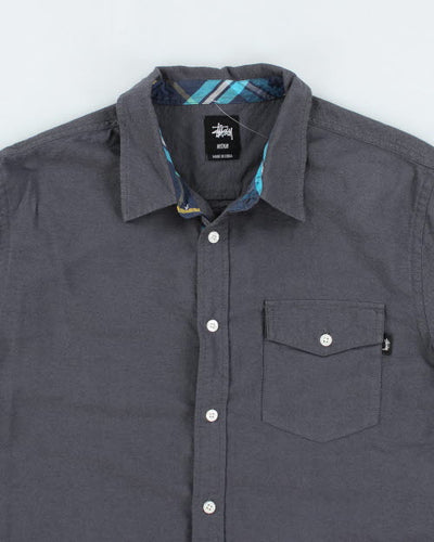 Vintage 2000's Stussy Button Up Long-sleeved Shirt - M