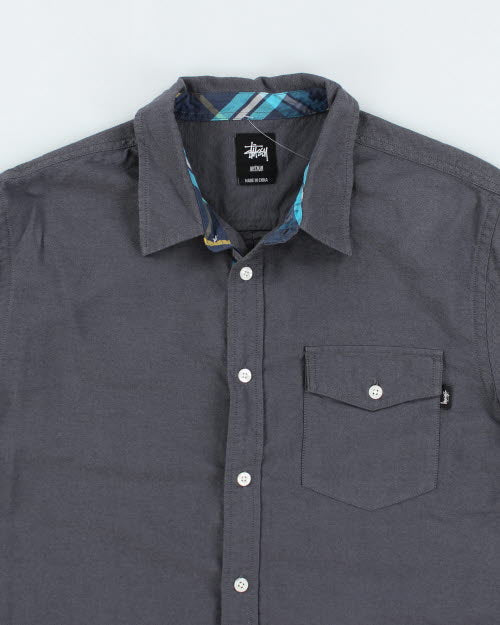 Vintage 2000's Stussy Button Up Long-sleeved Shirt - M