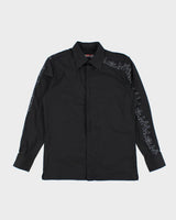 Vintage E-Station Embroidered Patterned Shirt - M