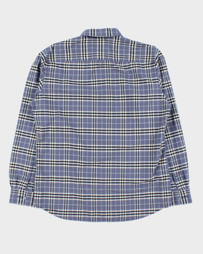 Burberry Blue Check Shirt - L