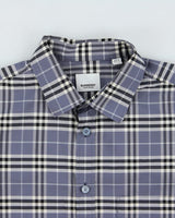 Burberry Blue Check Shirt - L