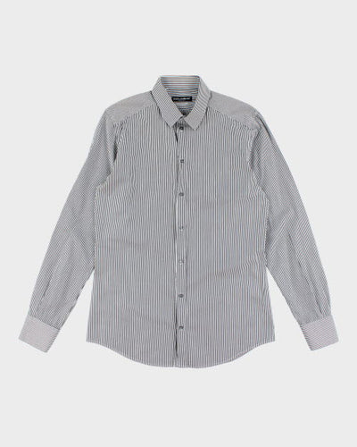 Vintage Dolce & Gabbana Gold Striped Long-sleeved Shirt - M
