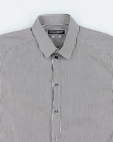 Vintage Dolce &amp; Gabbana Gold Striped Long-sleeved Shirt - M