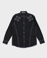 Vintage Y2K Roar Embroidered Gothic Shirt - M