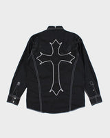 Vintage Y2K Roar Embroidered Gothic Shirt - M