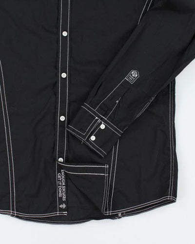 Vintage Y2K Roar Embroidered Gothic Shirt - M