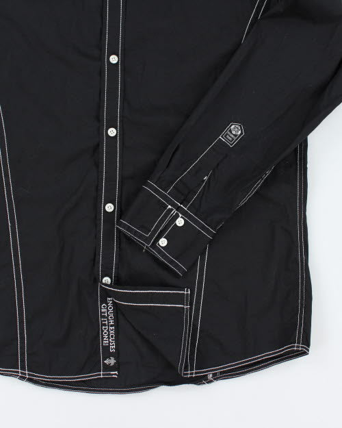Vintage Y2K Roar Embroidered Gothic Shirt - M