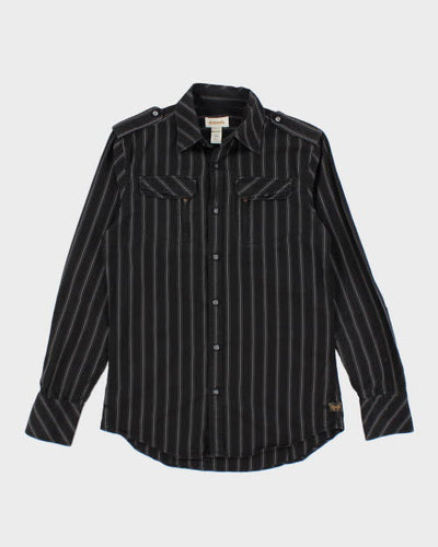 Vintage Y2K Diesel Striped Long-sleeved Shirt - S