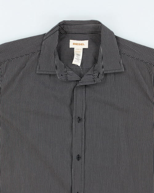Y2k 00s Diesel Striped Shirt - L