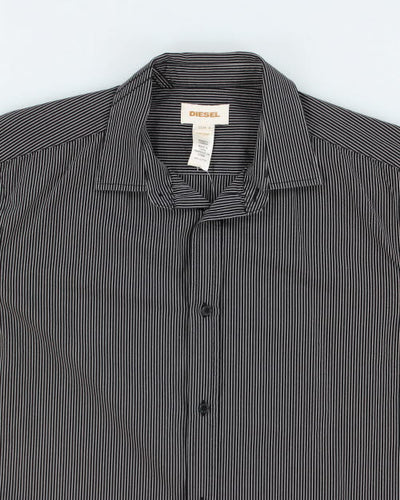 Y2k 00s Diesel Striped Shirt - L