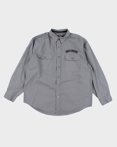 Harley Davidson Embroidered Shirt - XL
