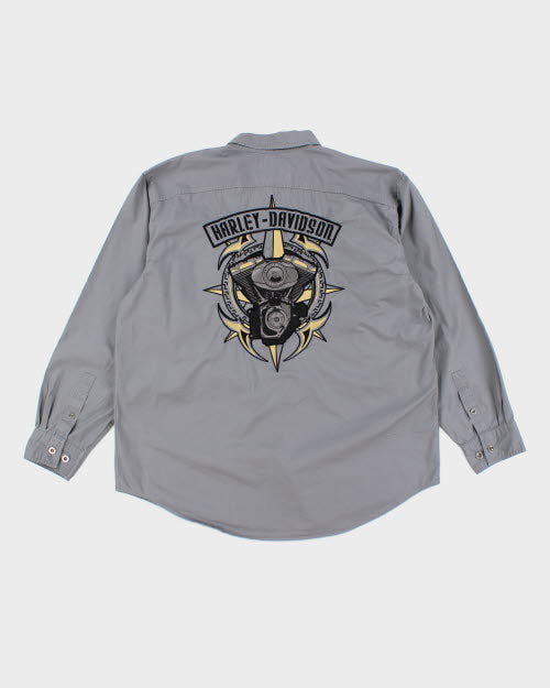 Harley Davidson Embroidered Shirt - XL