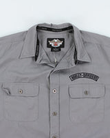 Harley Davidson Embroidered Shirt - XL