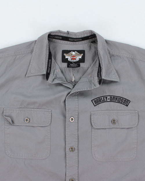 Harley Davidson Embroidered Shirt - XL