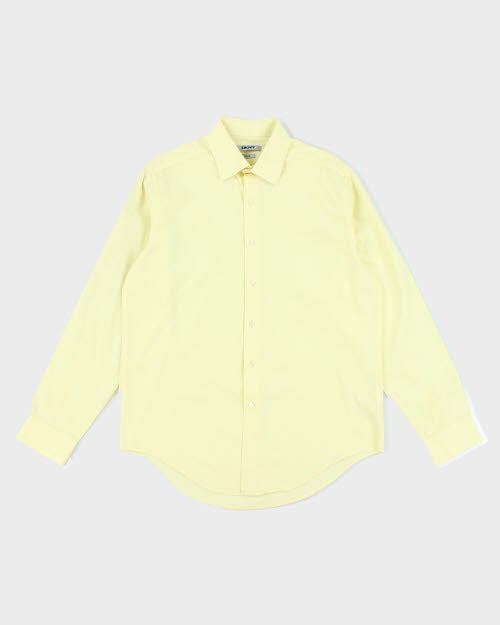 DKNY Yellow Long Sleeve Shirt - L