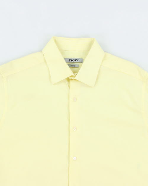 DKNY Yellow Long Sleeve Shirt - L