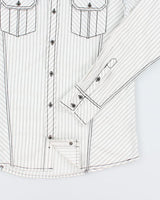 Y2k 00s Buckle Black Slim Fit Shirt - L