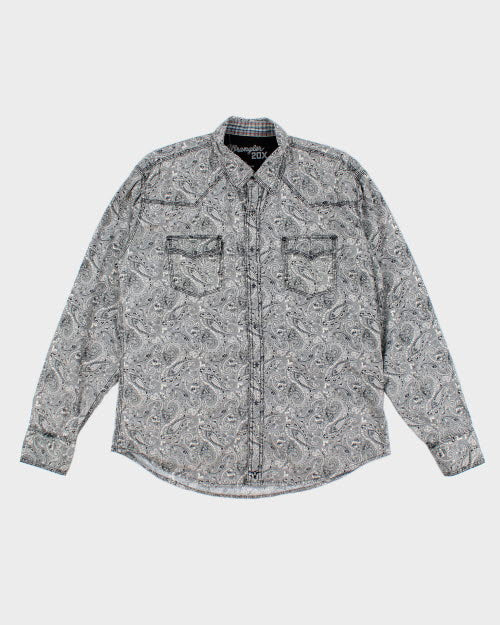 Wrangler Paisley Pattern Shirt - L