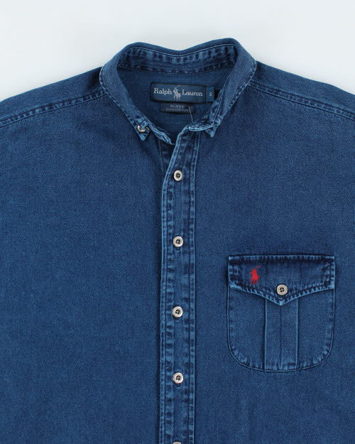 Vintage Ralph Lauren Over Dyed Denim Shirt - S