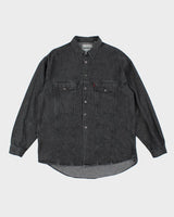 Vintage Levi's Dark Wash Denim Long-sleeved Shirt - L