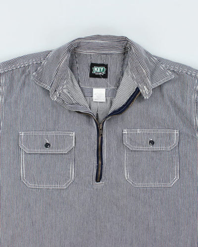 Vintage Heavyweight Quarter Zip Shirt - XL