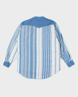 Vintage 90's Wrangler Short Collar Long-sleeved Shirt - L