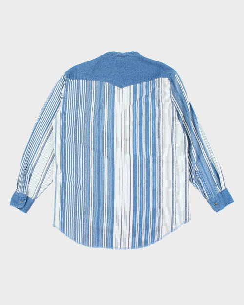 Vintage 90's Wrangler Short Collar Long-sleeved Shirt - L