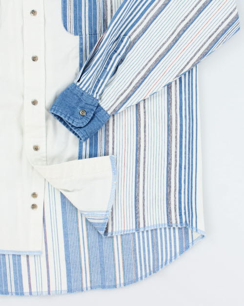 Vintage 90's Wrangler Short Collar Long-sleeved Shirt - L