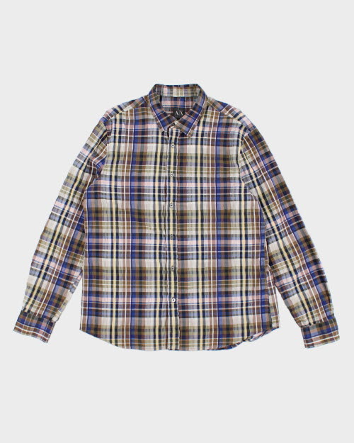 Vintage Armani Exchange Patterned Shirt - L