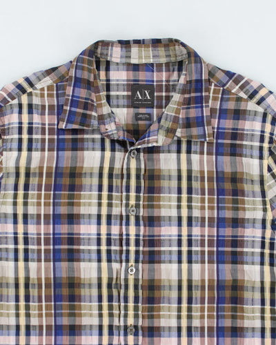 Vintage Armani Exchange Patterned Shirt - L