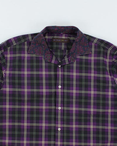 Vintage Etro Paisley Collared Shirt - L