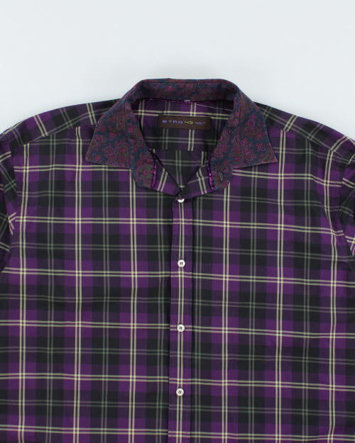 Vintage Etro Paisley Collared Shirt - L