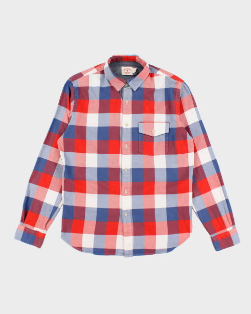 Vintage 90's Brooks Brothers Red Fleece Flannel Shirt - M