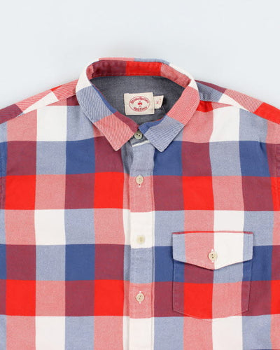 Vintage 90's Brooks Brothers Red Fleece Flannel Shirt - M