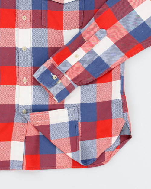 Vintage 90's Brooks Brothers Red Fleece Flannel Shirt - M