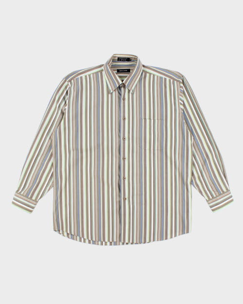 Y2k 00s Pierre Cardin Stripe Shirt - L