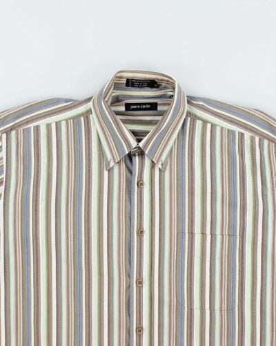 Y2k 00s Pierre Cardin Stripe Shirt - L