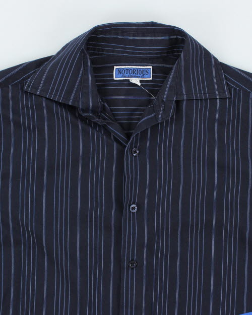 Y2k 00s Notorious Stripe Shirt - S