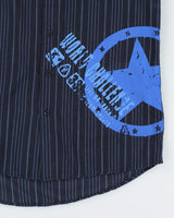 Y2k 00s Notorious Stripe Shirt - S