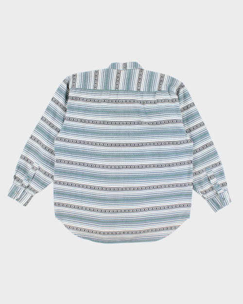 Y2k 00s Motto Pattern Shirt - M