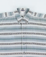 Y2k 00s Motto Pattern Shirt - M