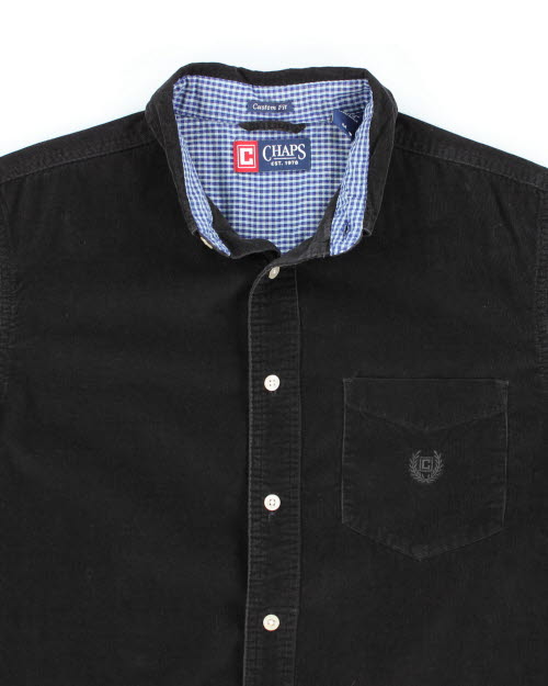 Chaps Black Cord Shirt - M