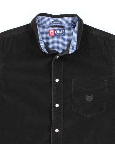 Chaps Black Cord Shirt - M