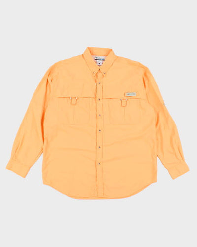 Columbia Orange Long Sleeve Shirt - S